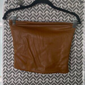Cultnaked | Killa Faux Leather Bandeau Top